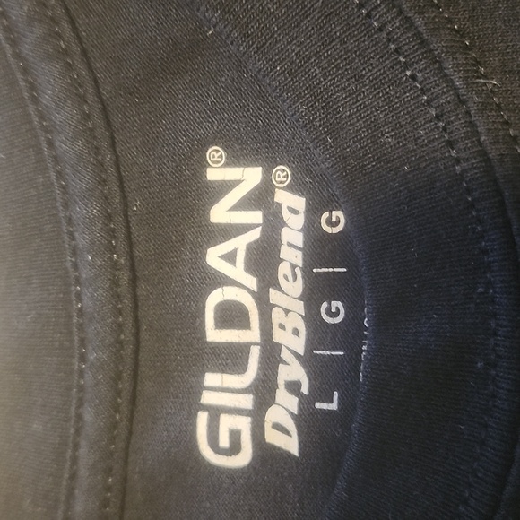 Team Troy Motor Cycles Gildan Black T-Shirt with Orange Team Troy Logo. Size L - Picture 4 of 4